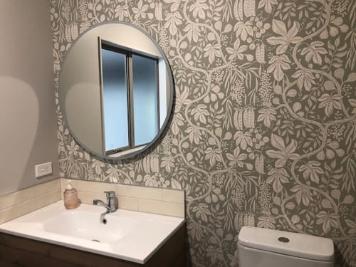 Customer photo review of Fig Garden Wallpaper - Garden Green