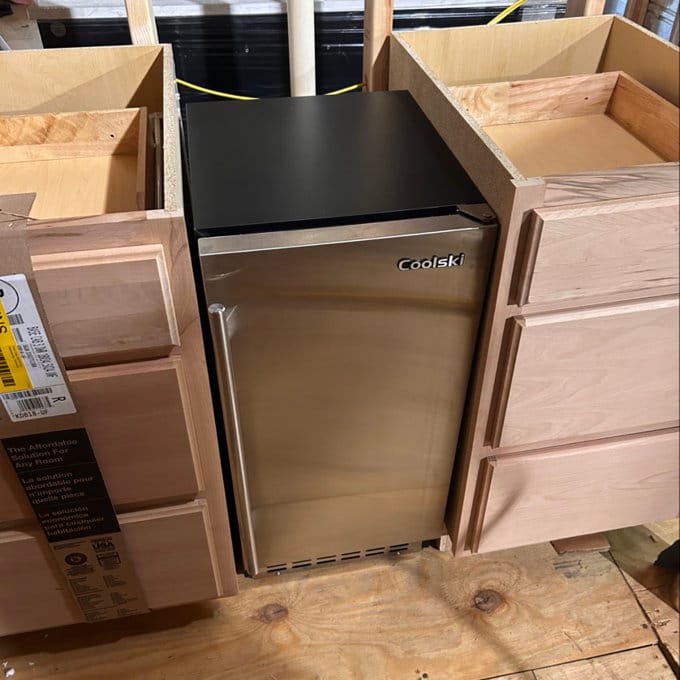 Customer photo review of Coolski Commercial Under Counter Ice Maker Machine, Stainless Steel Built-in Freestanding Ice Maker, 80 LBS/Day
