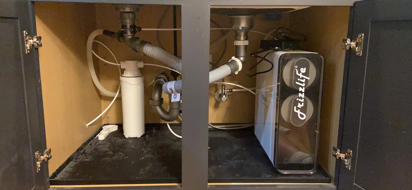 Customer photo review of Frizzlife 600 GPD Tankless Reverse Osmosis Water System With Alkaline & Remineralization, PD600-TAM3