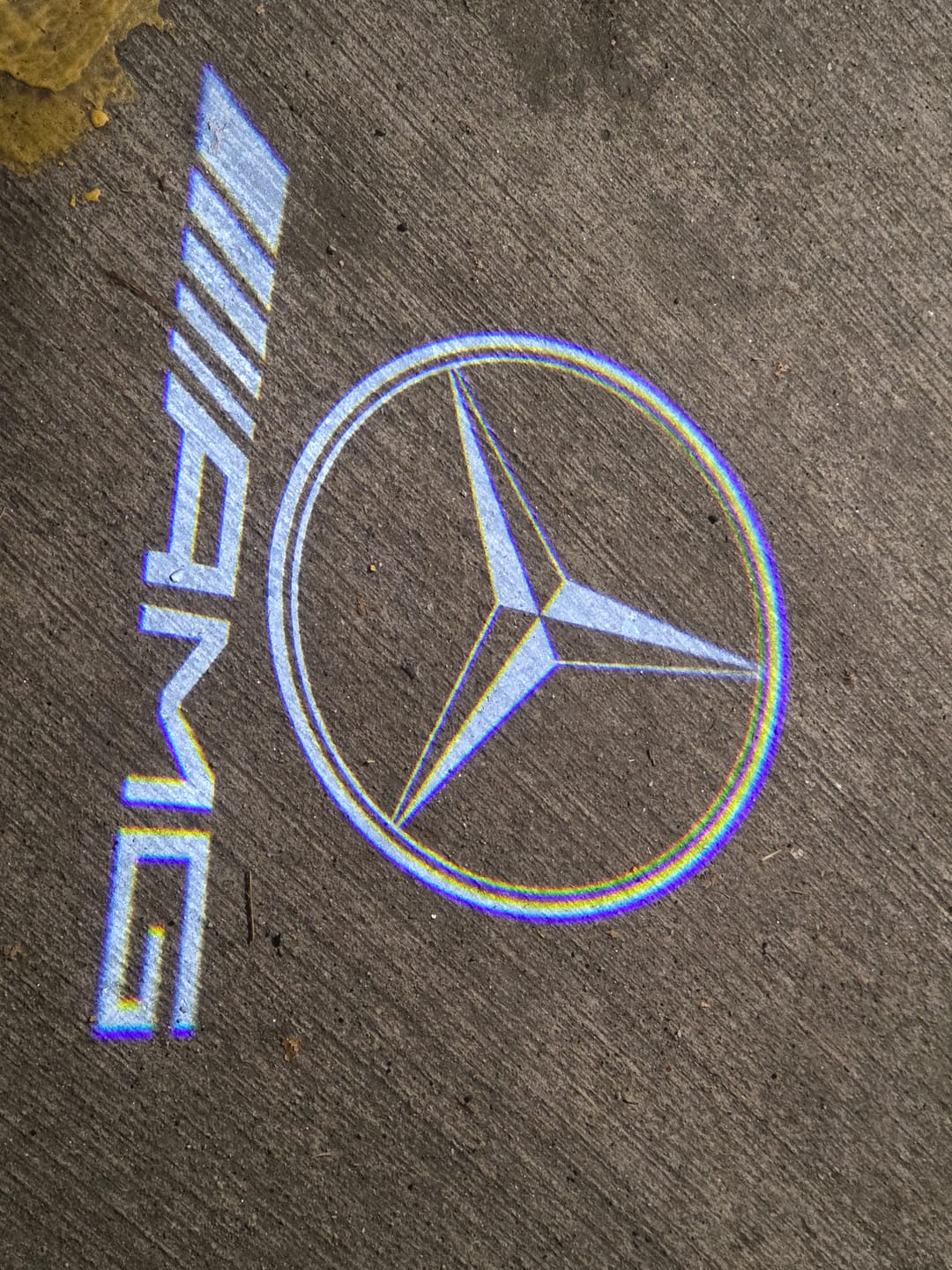 Customer photo review of Mercedes Benz LED Car Door Welcome Logo Shadow Lights