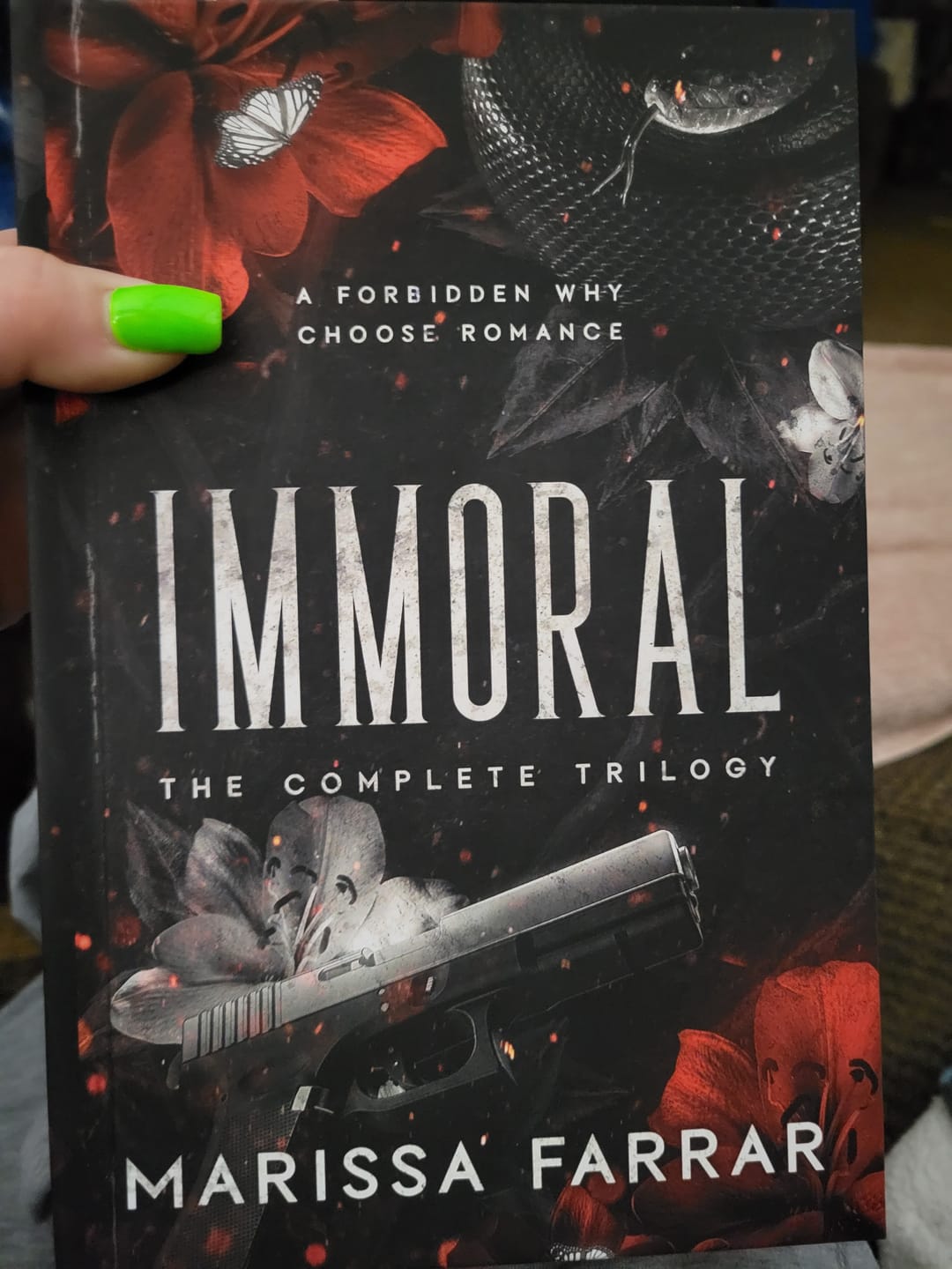 Customer photo review of Immoral: The Complete Omnibus - Special Edition Hardback with Printed Edges