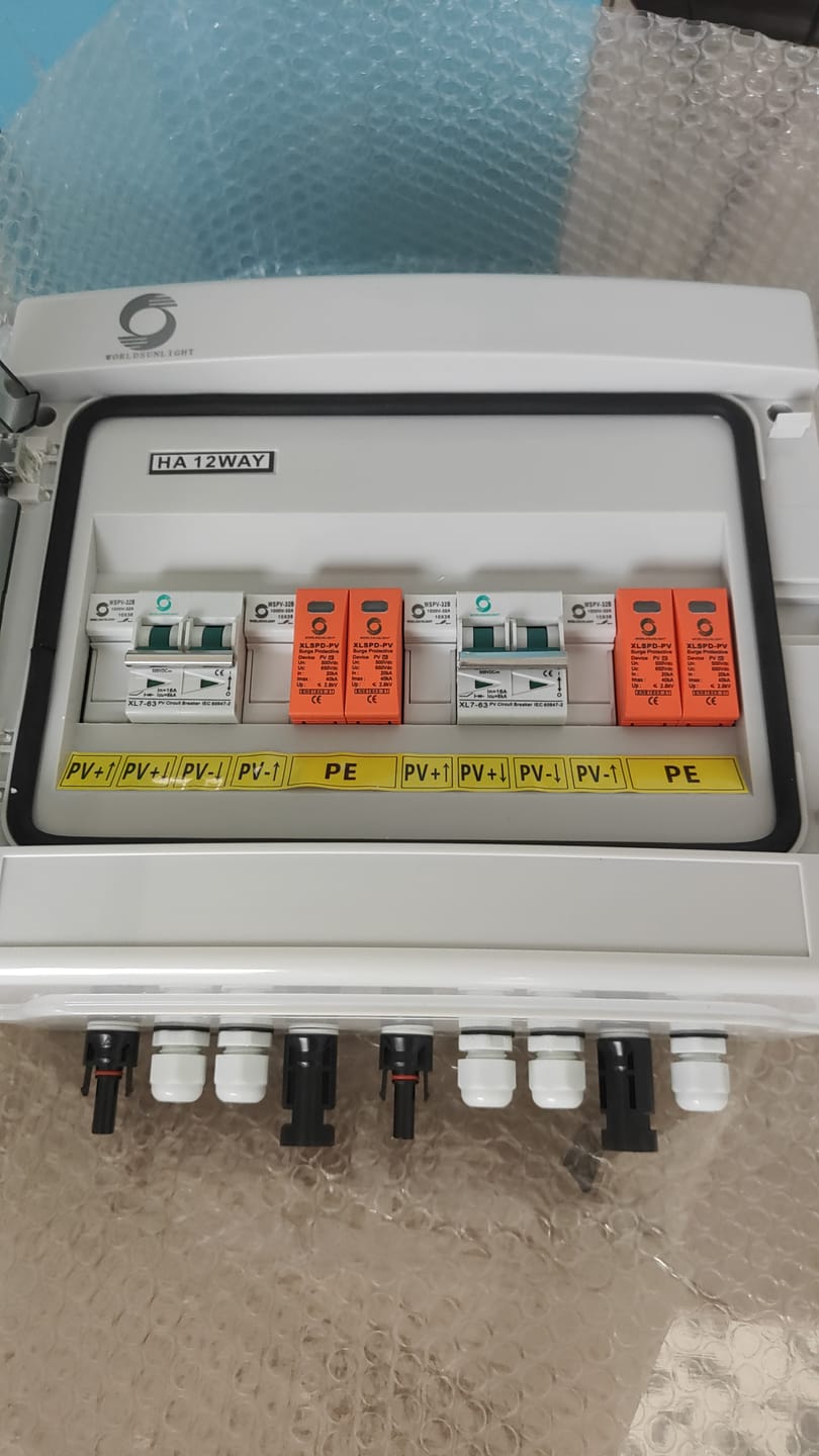Customer photo review of Tablou sigurante pentru kiturile fotovoltaice 15A 500V cu doua stringuri