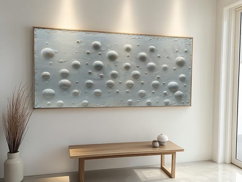 Customer review photo for Plaster Art Texture Painting #SG356