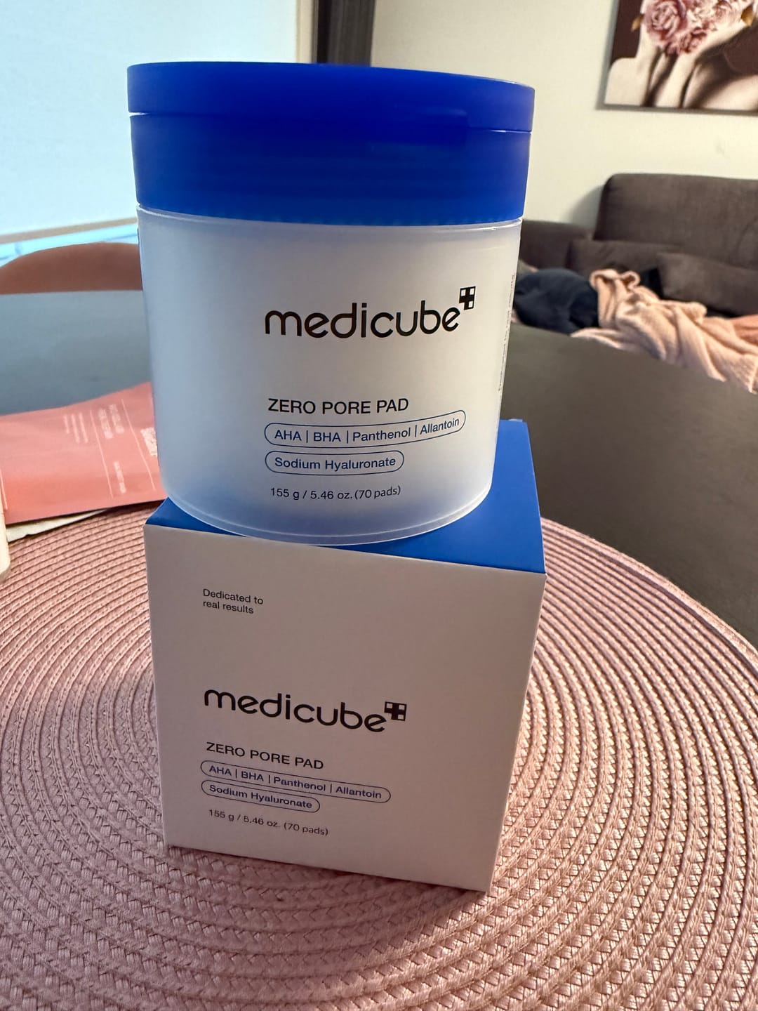 Customer photo review of Pīlinga spilventiņi sejai Medicube Zero Pore Pad 2.0
