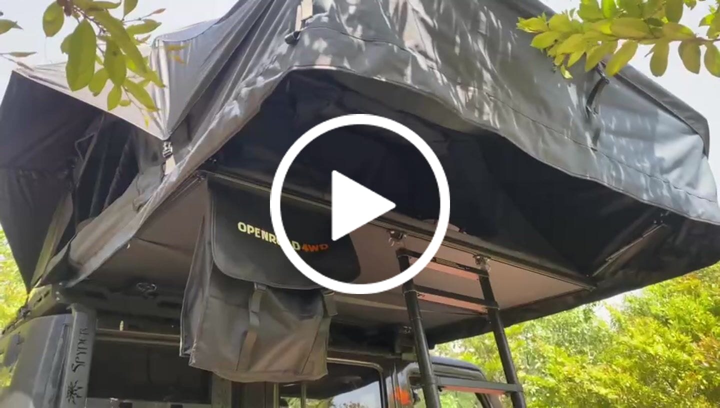 Customer video review of OPENROAD Soft Roof Top Tent