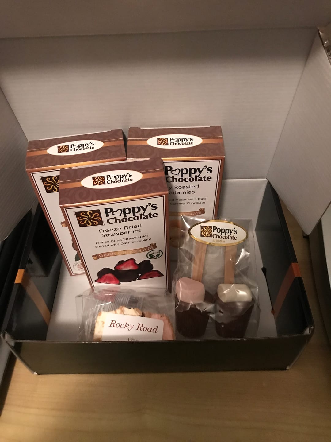Customer photo review of Mini Chocolate Hamper