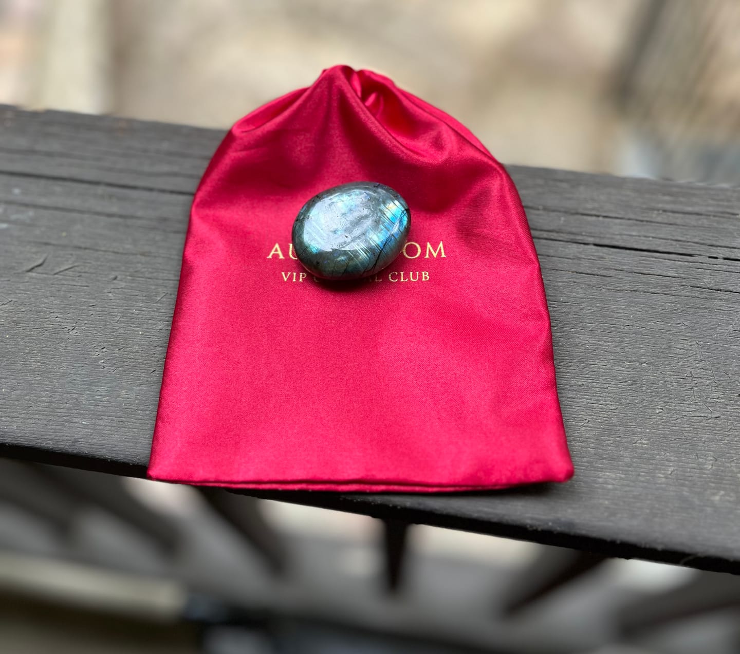 Customer photo review of Labradorite Pocket Stone
