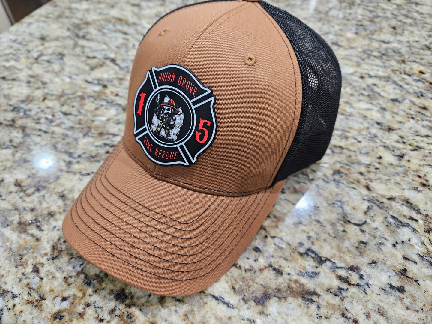 Customer photo review of Full Color Maltese Leather Patch