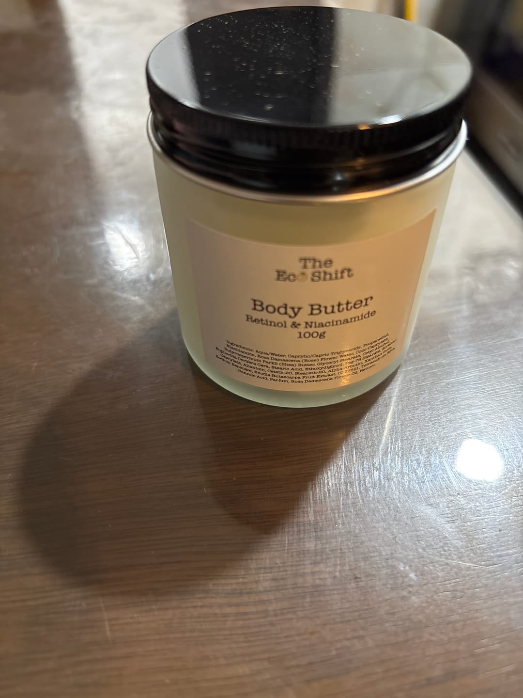 Customer photo review of Body Butter with Retinol & Niacinamide