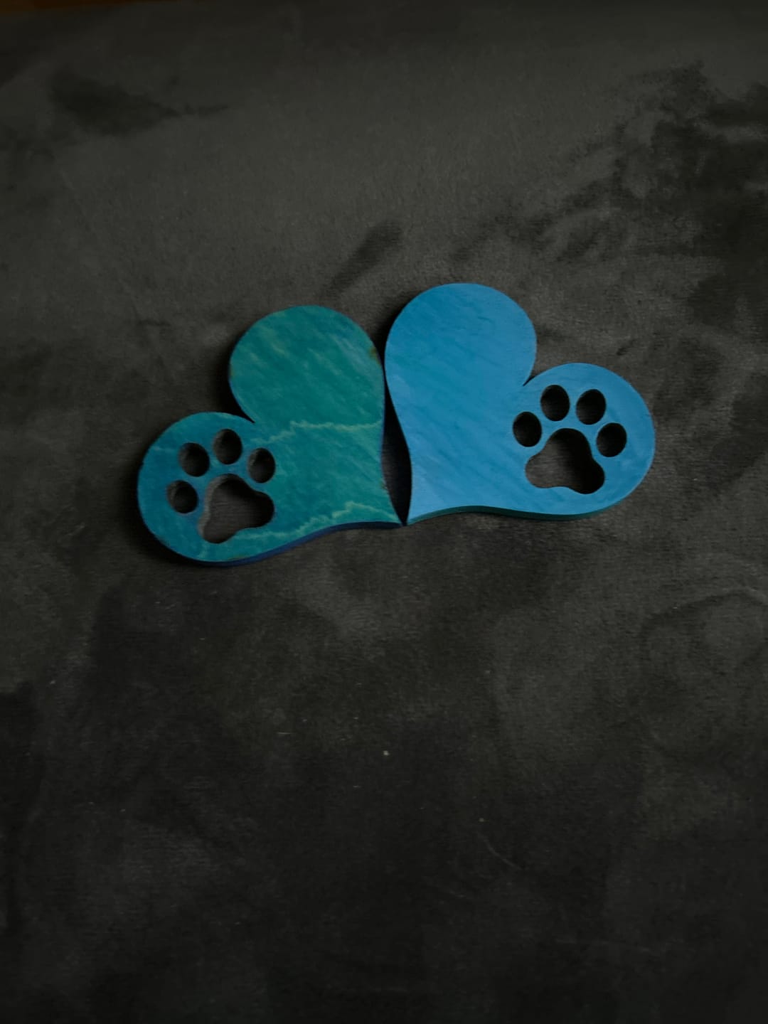 Customer photo review of Unfinished Wood Pawprint Heart Shape | Valentine's Day | Pet | DIY Craft Cutout | Up to 46" 3" / 1/4"