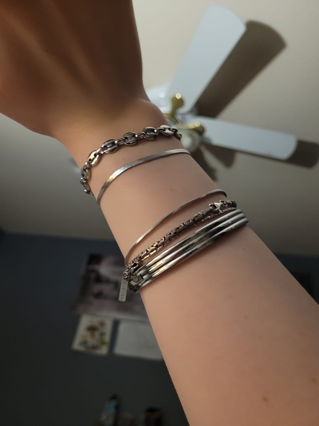 Customer photo review of Chunky Layered Bangle