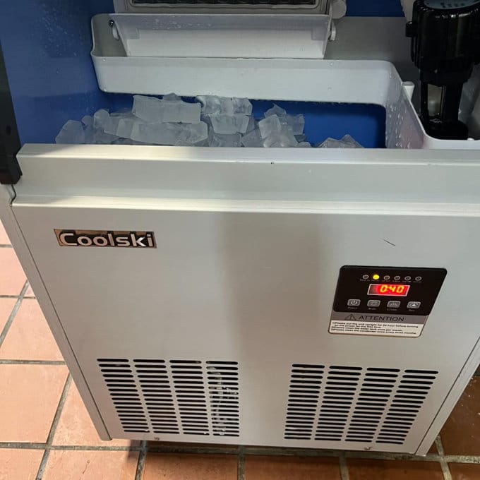 Customer photo review of Coolski Commercial Ice Maker Machine 150LBS/24H
