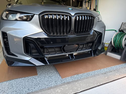 Customer photo review of Fits BMW X5 G05 LCI M-Sport Package 2024 2025 Front Bumper Lip
