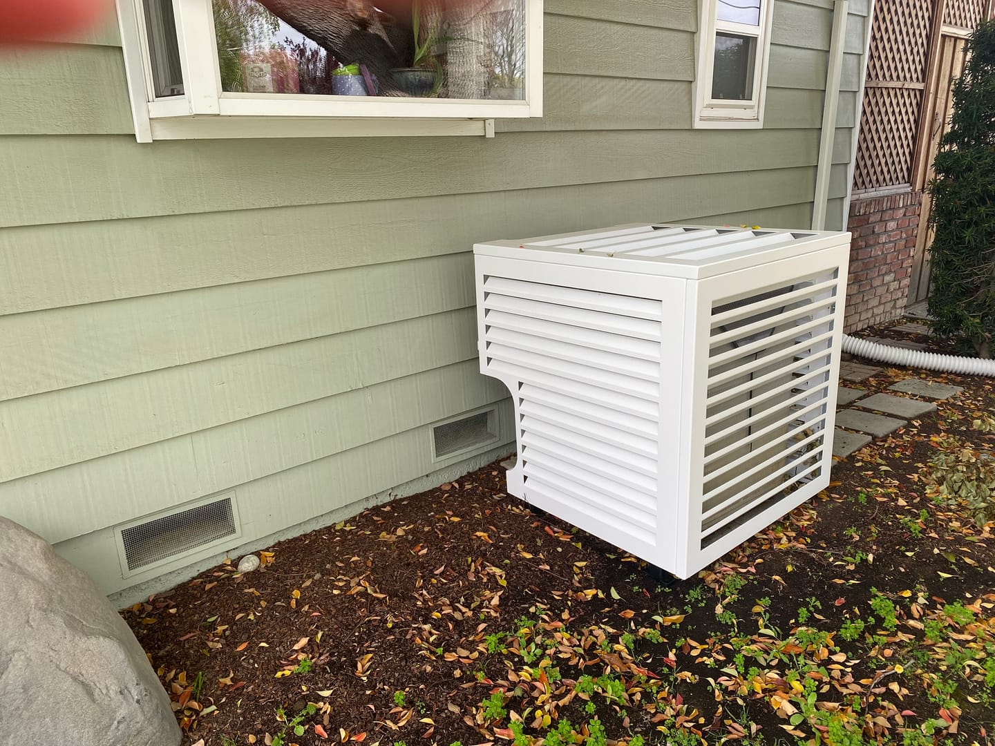 Customer photo review of Central AC Cover - White