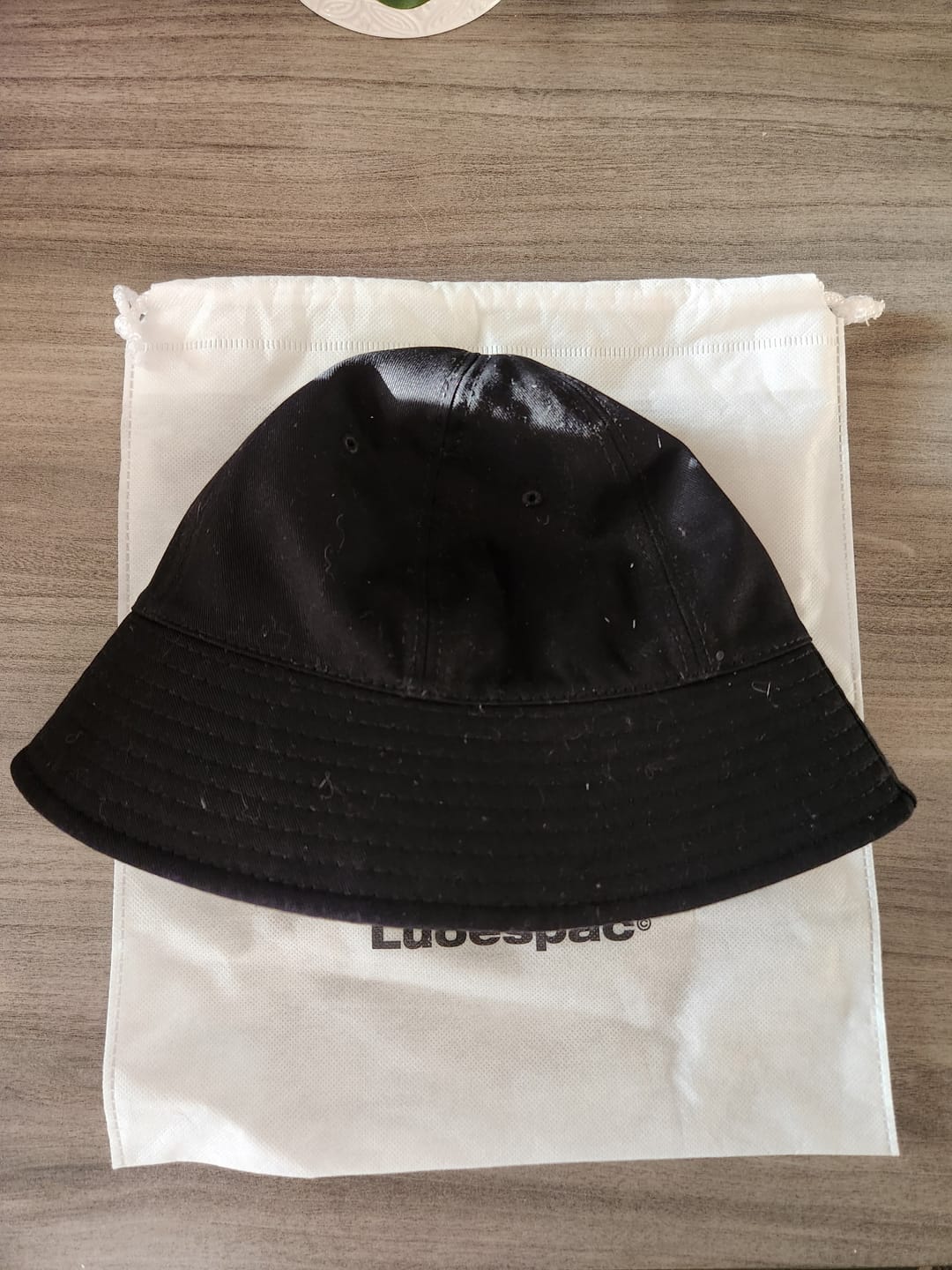 Customer photo review of BTS JUNGKOOK PICK - LUOESPAC OVERFIT ROUND BUCKET HAT BLACK