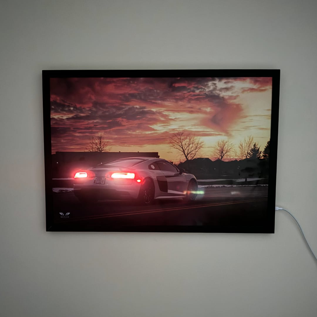 Customer photo review of Audi R8 LED Poster A2