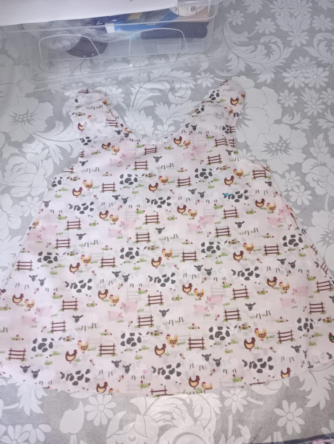 Customer photo review of Farm Animals Polycotton Fabric