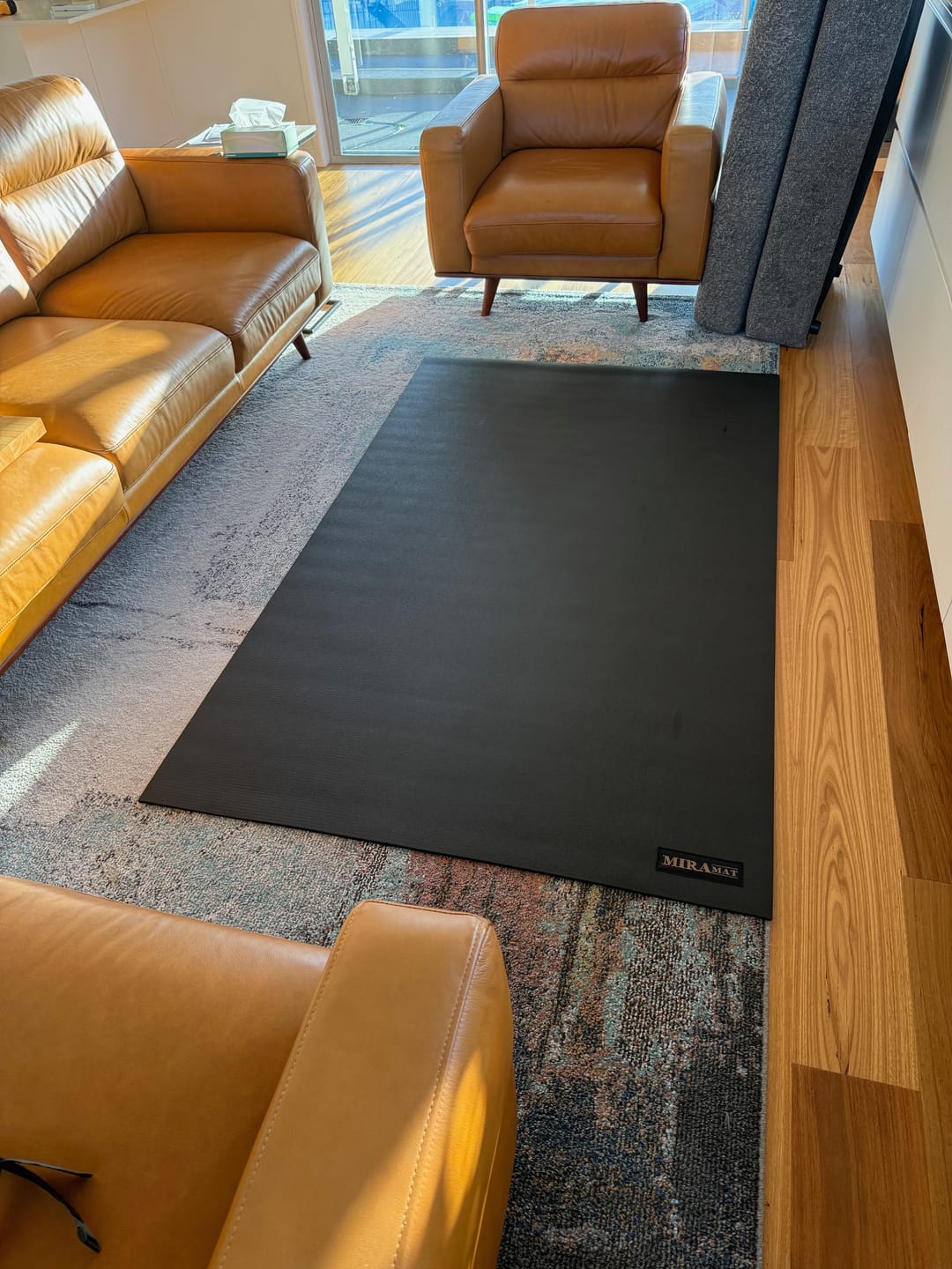 Customer photo review of Miramat® - 200cm x 120cm - Extra Large Exercise Mat - In Stock