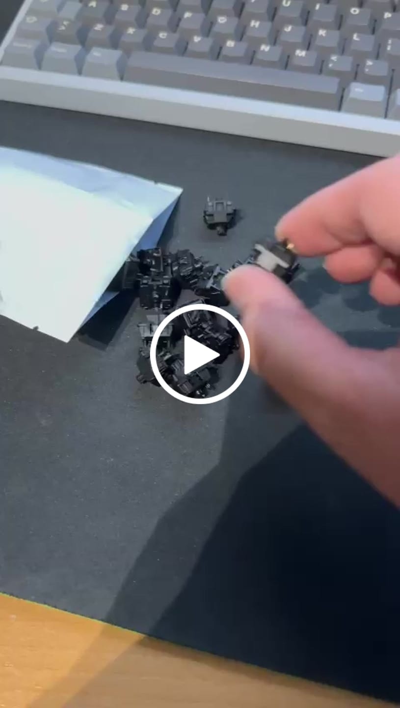 Customer video review of CHERRY MX2A BLACK LINEAR SWITCH (10PCS)