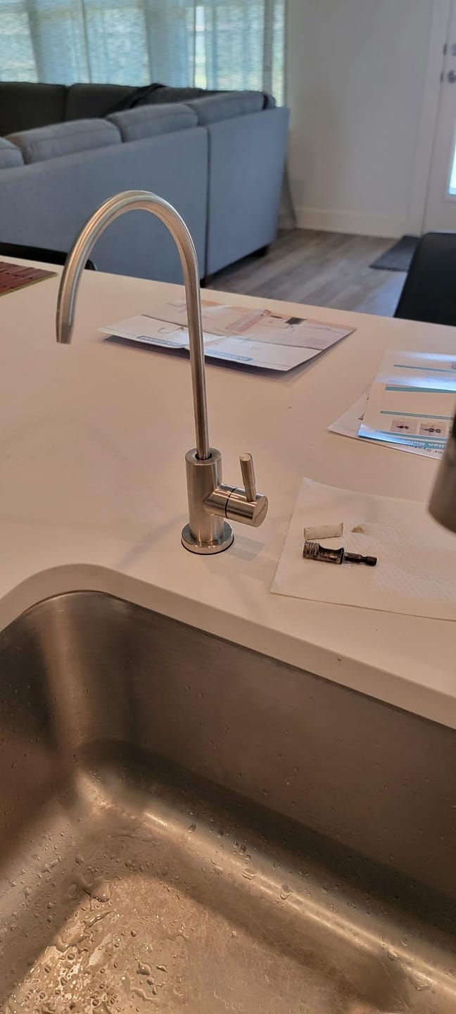 Customer photo review of Frizzlife 600 GPD Tankless Reverse Osmosis Water System With Alkaline & Remineralization, PD600-TAM3