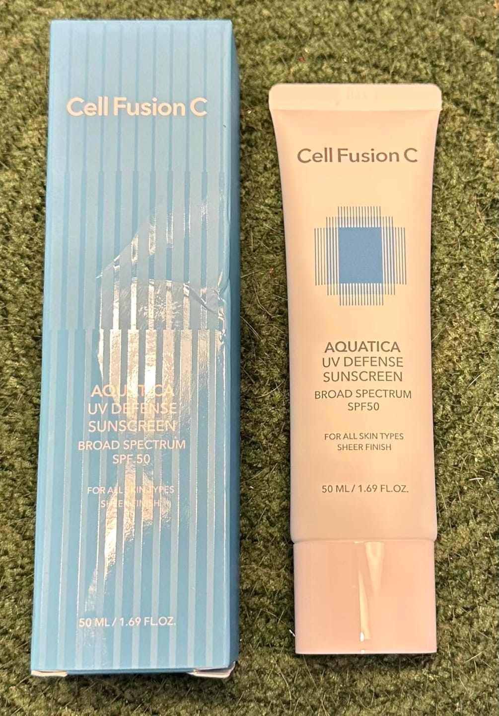 Customer photo review of [Cell Fusion C] Aquatica UV Defense Sunscreen OTC 50ml