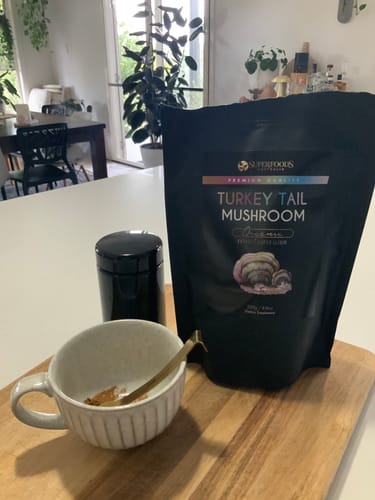 Customer photo review of Turkey Tail Mushroom Extract Powder