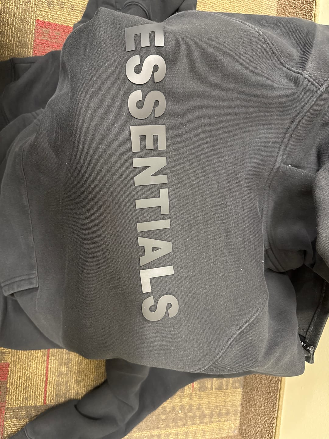 Customer photo review of NEW! Stylish 3:3 Essentials Hooded Sweatshirt 3:3 3SS3NTIALS HOODIE (Off Black)