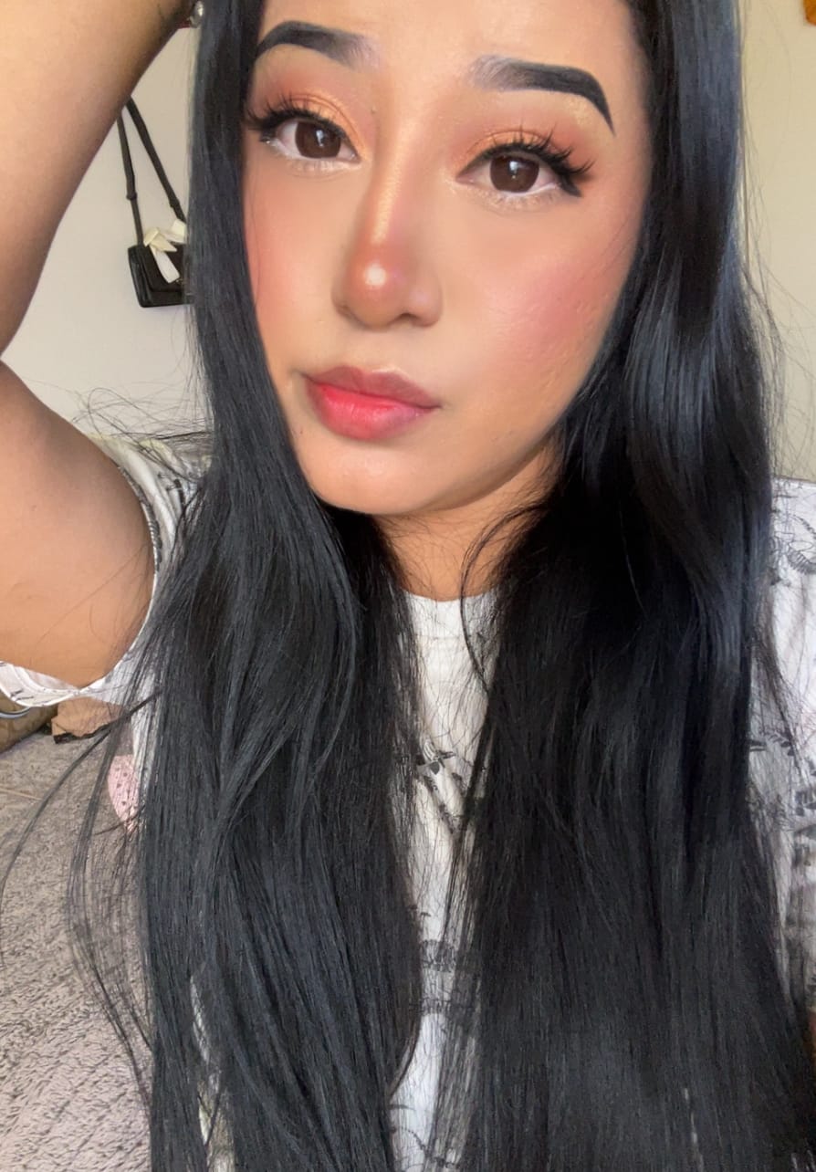 Customer photo review of Big Eyes Black Coloured Contact Lenses