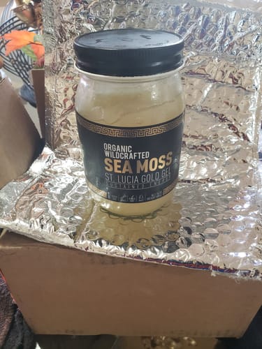 Customer photo review of St Lucia Gold Sea Moss Gel