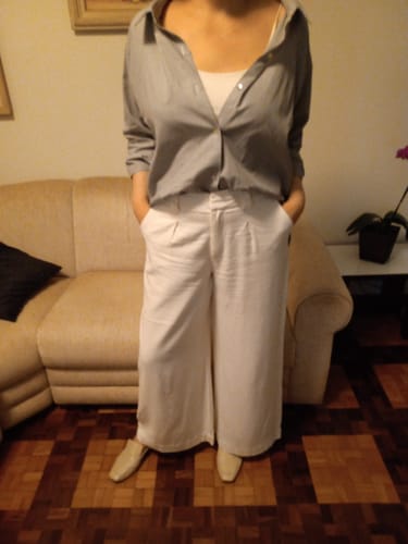 Andréa review of Calça Pantalona Graviola Off White + Forro image 1 out of 1