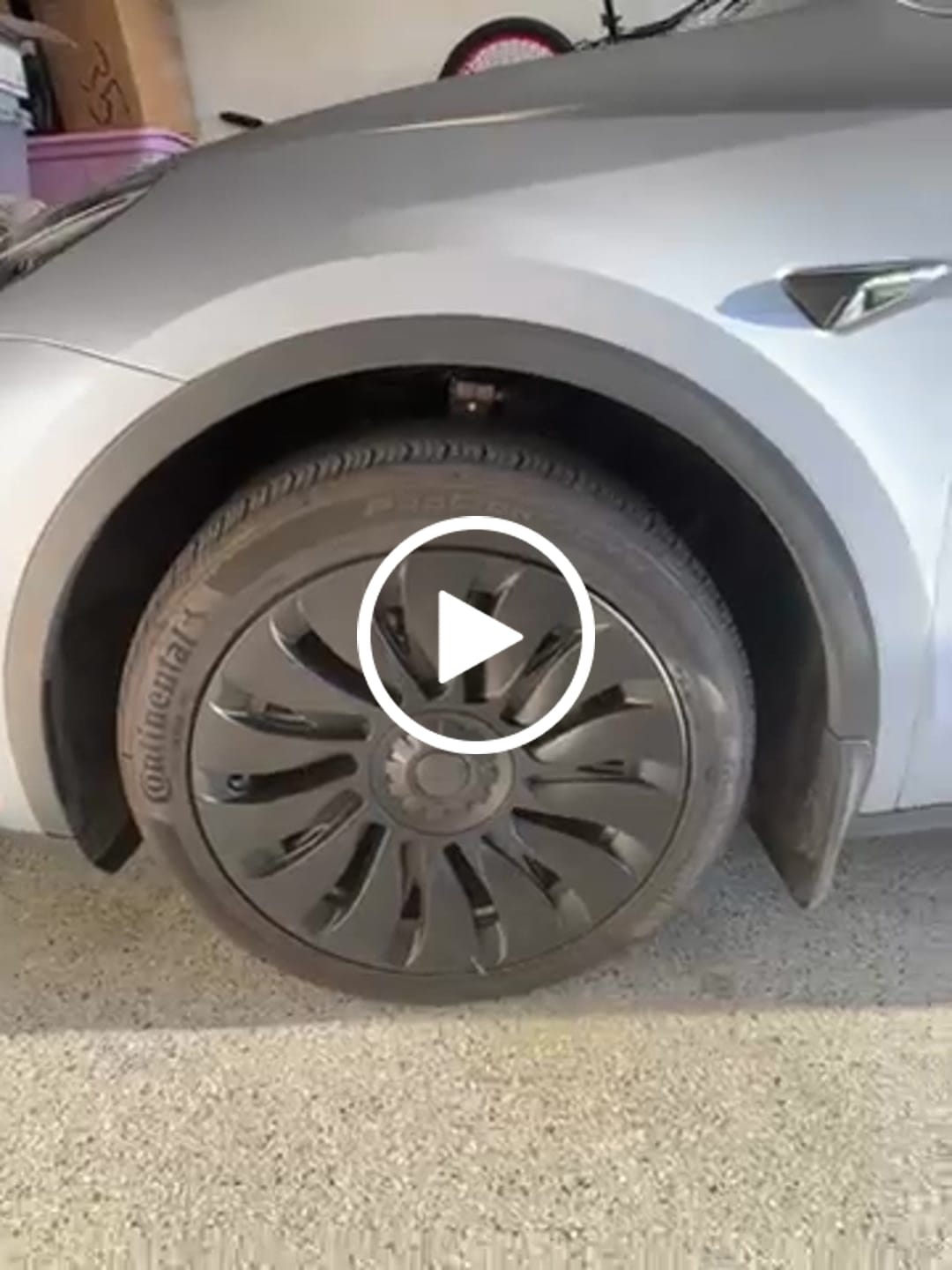 Customer video review of TESPLUS 19'' Hurricane Style Wheel Cover for Model Y