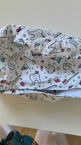 Customer photo review of Komfort OP Haube Zahn Party