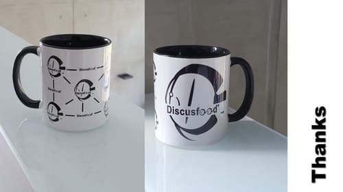 Customer photo review of TassenExpress - Becher Keramik Tasse mit Logo bedruckt 325ml Firmenlogo