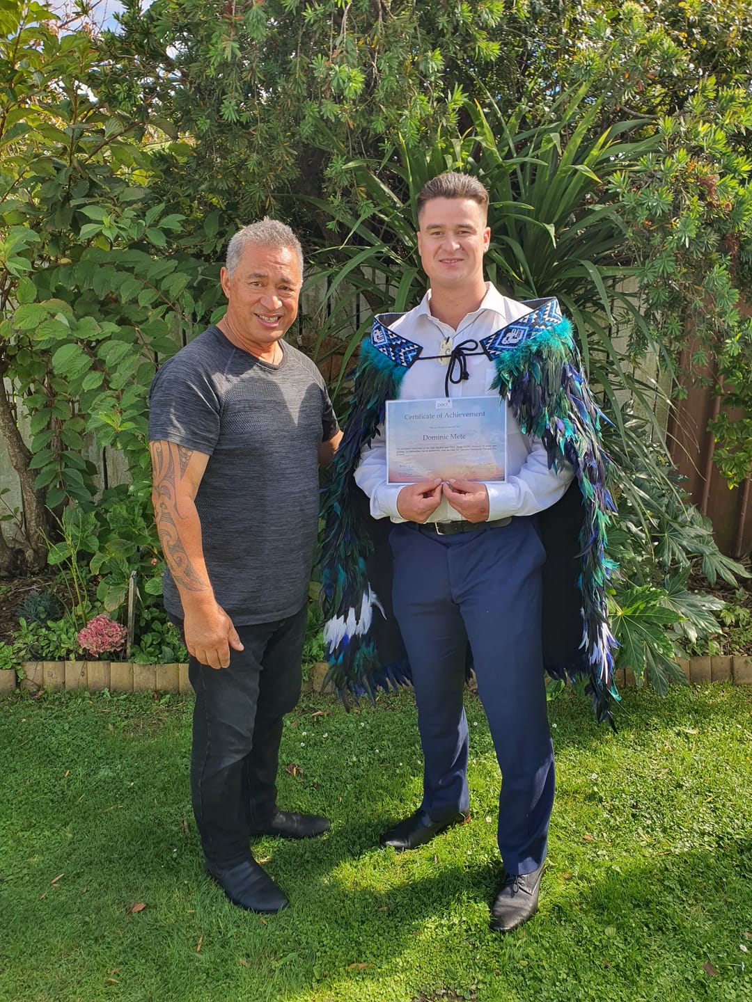 Customer photo review of Ngati Kahungunu Paua Blue Korowai