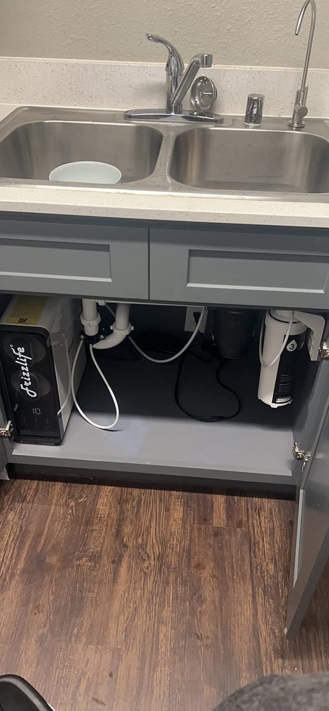 Customer photo review of Frizzlife 600 GPD Tankless Reverse Osmosis Water System With Alkaline & Remineralization, PD600-TAM3