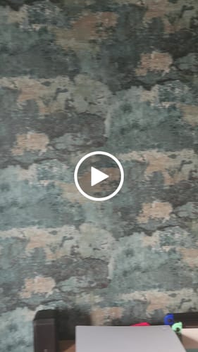 Customer video review of Elgon - Distressed Concrete Wallpaper - Teal