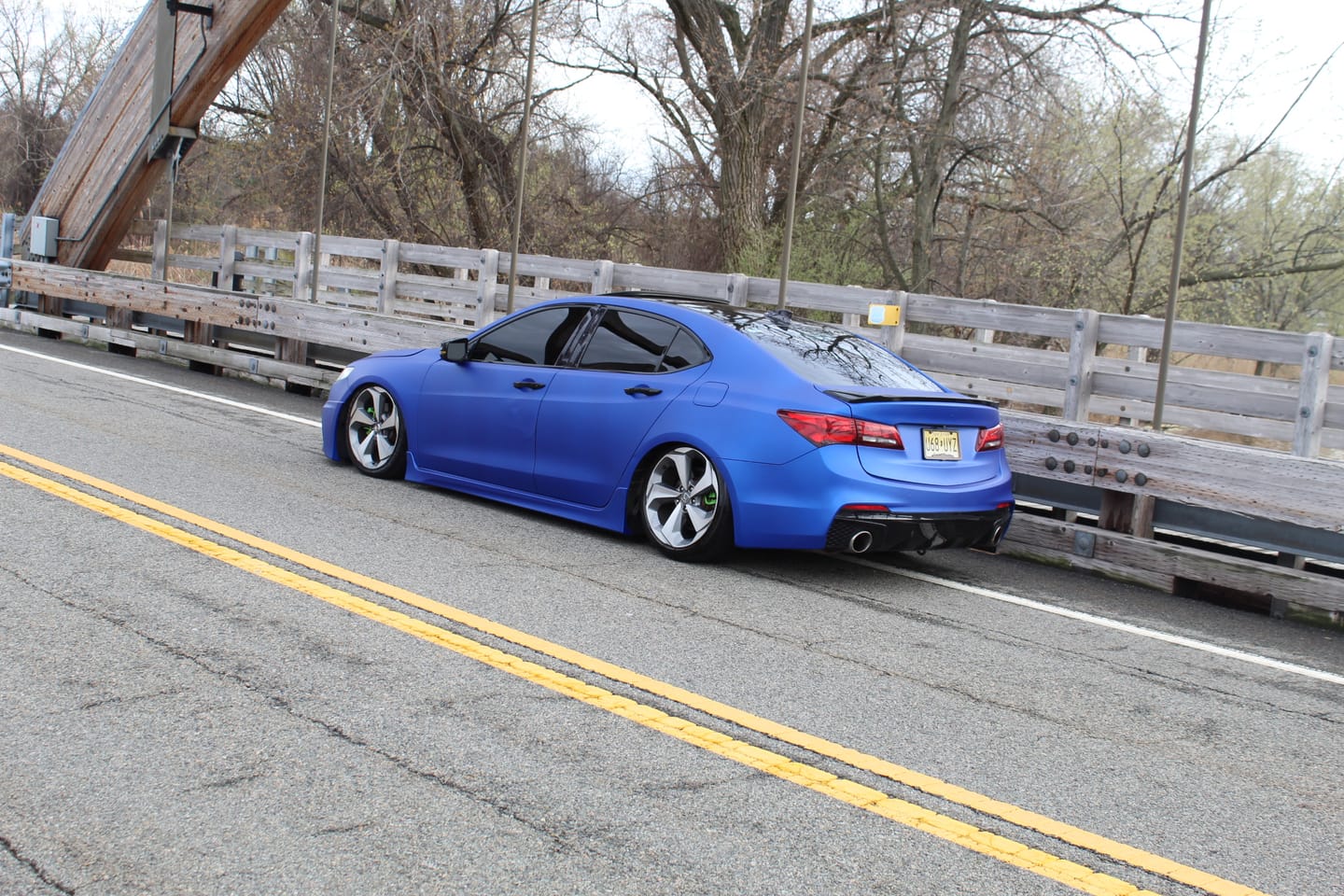 Customer photo review of Satin Chrome Silk Ultramarine Vinyl Wrap
