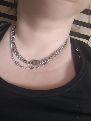 Customer photo review of Prestige Halskette | 18K vergoldet