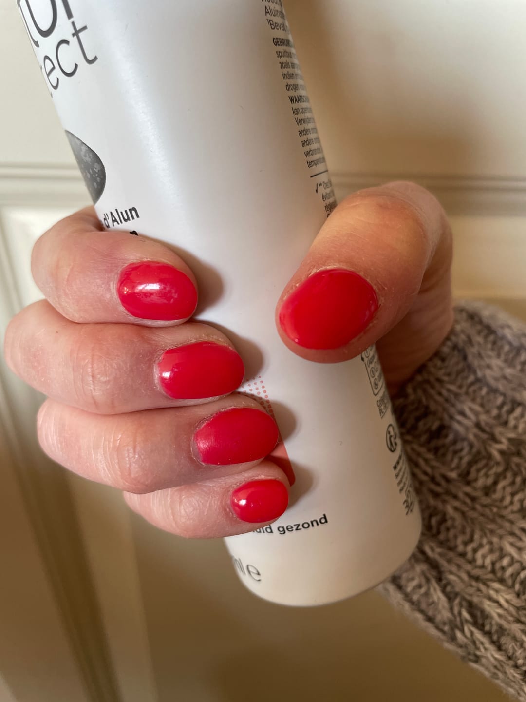 Customer photo review of Cerise Dipping Powder