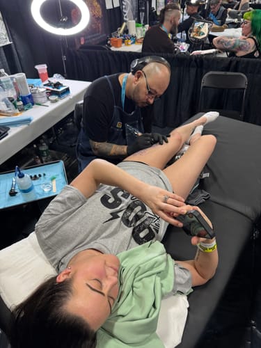 Customer photo review of Signature Tattoo Numbing Cream 2 TUBE