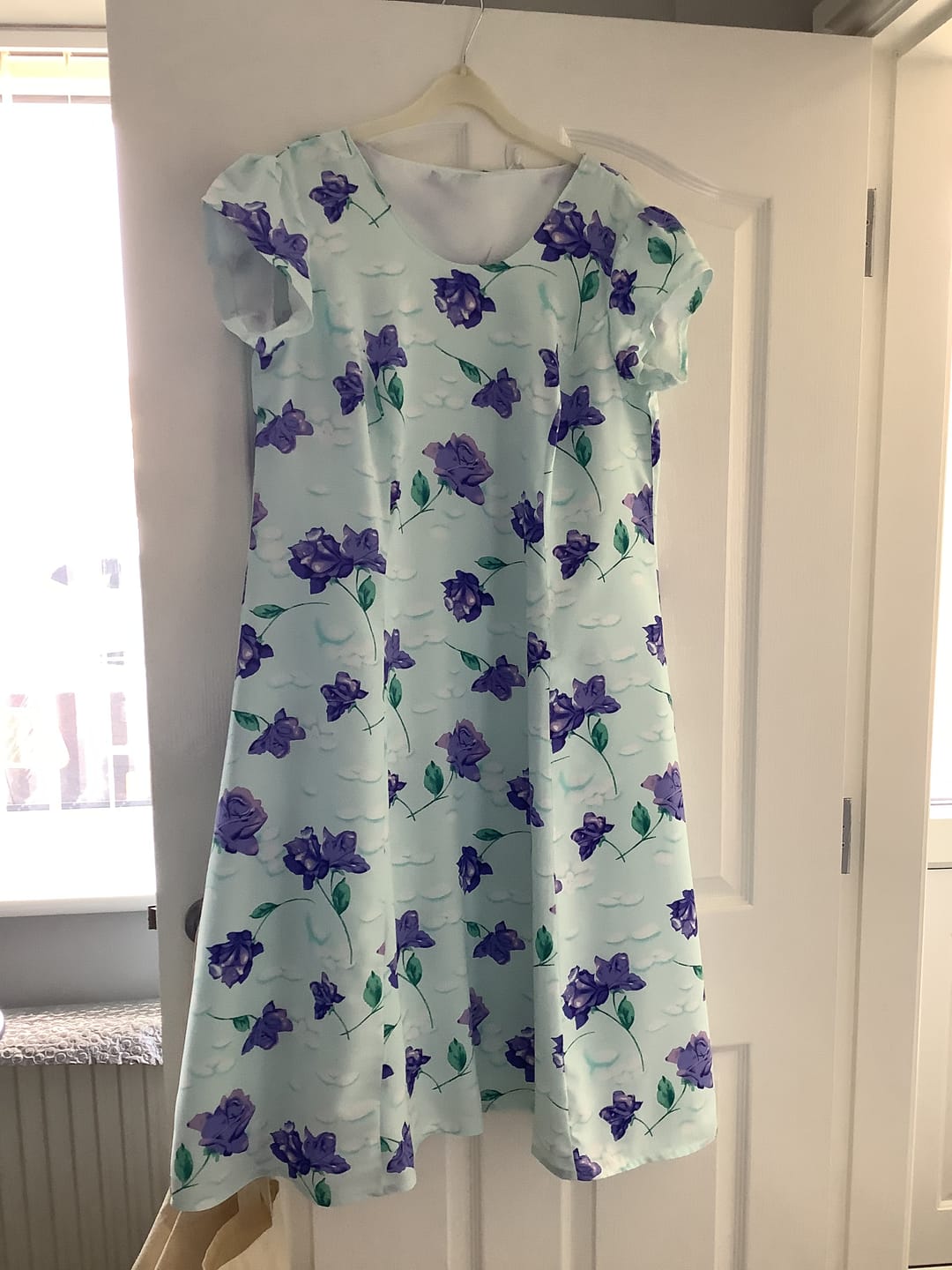 Customer photo review of Roses and Spots Viscose Challis Fabric