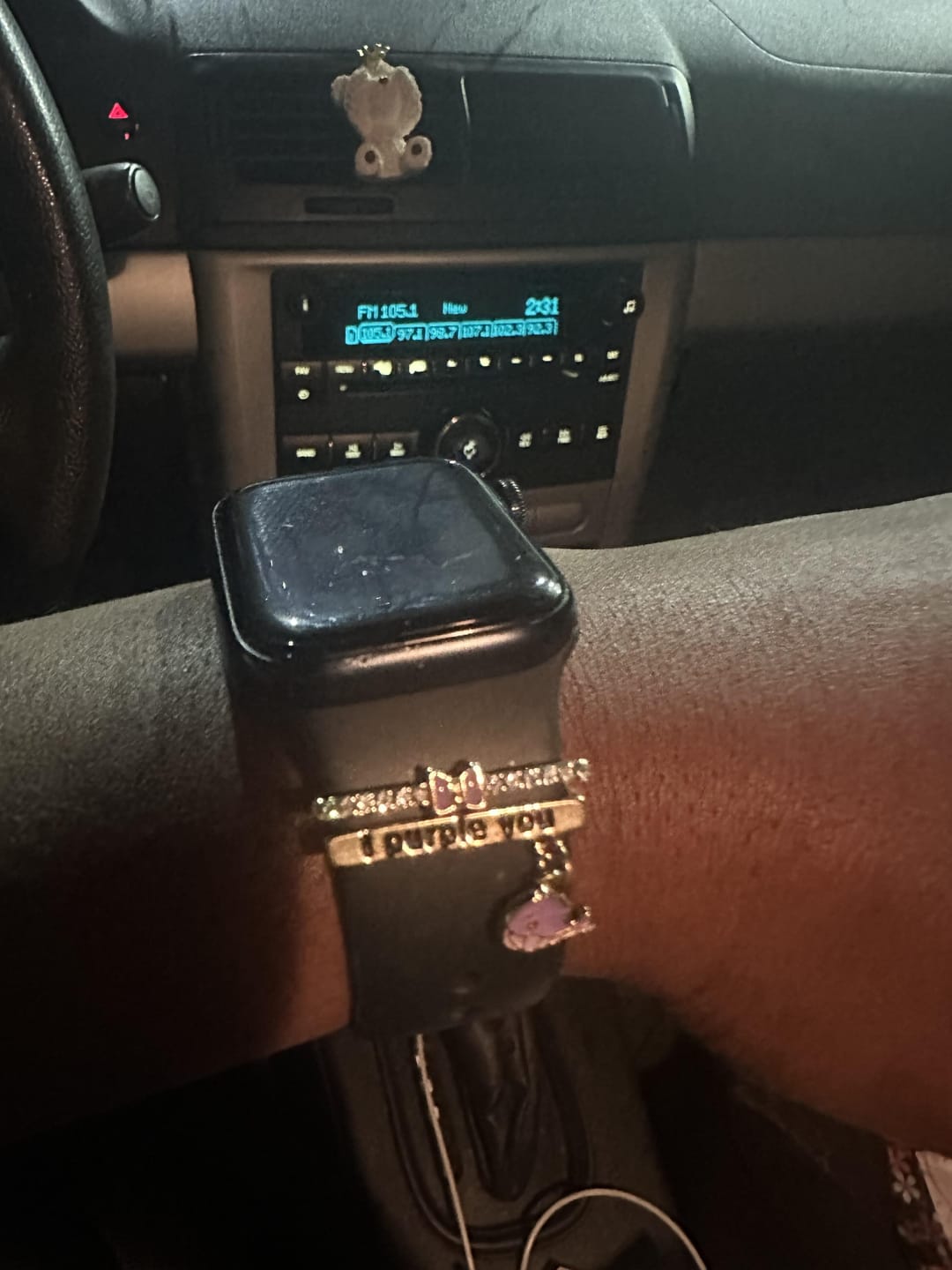 Customer photo review of BTS Borahae Watch Charm