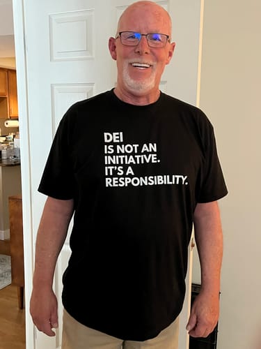 Customer photo review of DEI Unisex T-Shirt