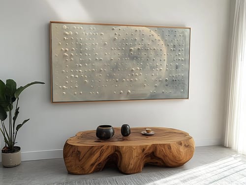 Customer review photo for Plaster Art Texture Painting #SG355