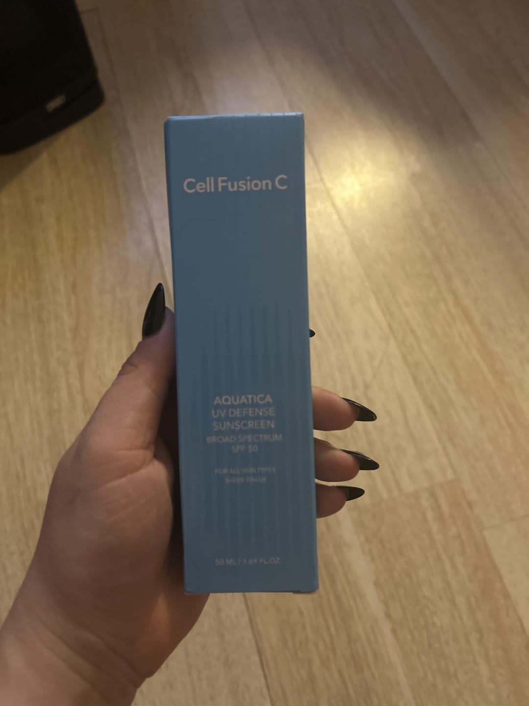 Customer photo review of [Cell Fusion C] Aquatica UV Defense Sunscreen OTC 50ml