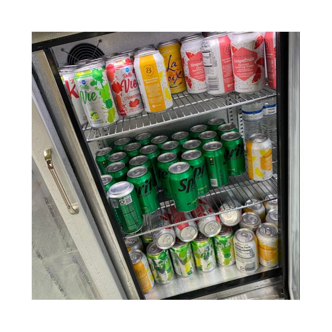 Customer photo review of Coolski Beverage Refrigerator with 3 Doors, Commercial Back Bar Cooler for Beer Soda Wine