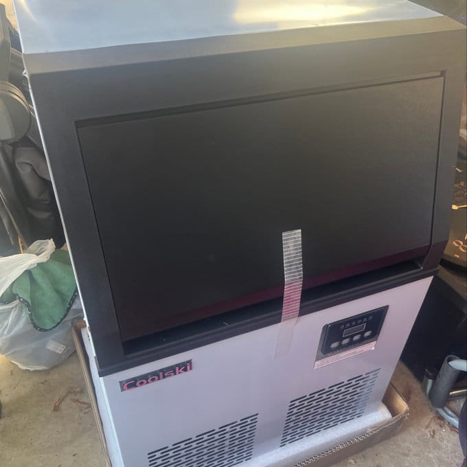 Customer photo review of Coolski Commercial Ice Maker Machine 150LBS/24H