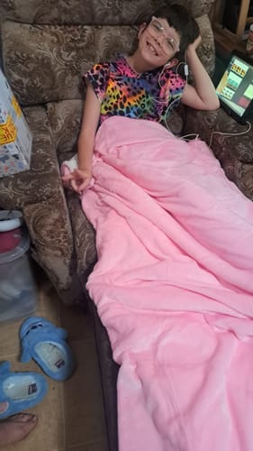 Customer photo review of Pink Snug Sac