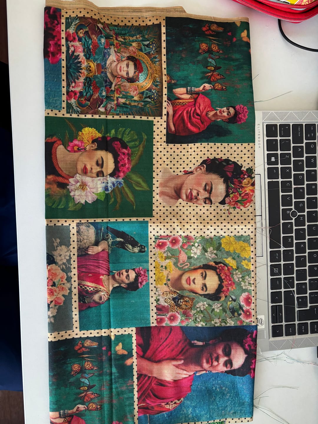 Customer photo review of Colourful Muse Faux Silk Fabric