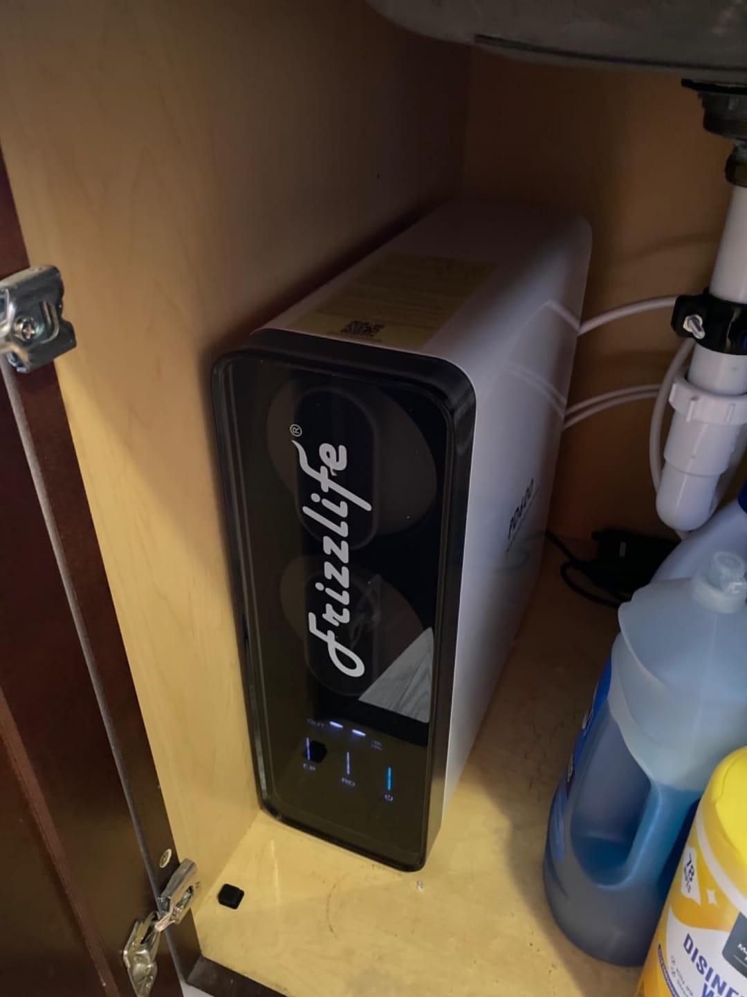 Customer photo review of Frizzlife 600 GPD Tankless Reverse Osmosis Water System With Alkaline & Remineralization, PD600-TAM3
